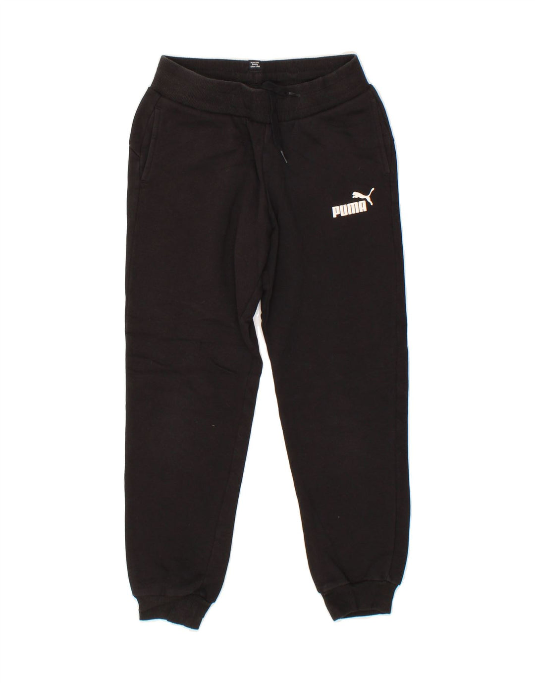 PUMA Boys Tracksuit Trousers Joggers 9-10 Years Medium  Black Vintage Puma and Second-Hand Puma from Messina Hembry 
