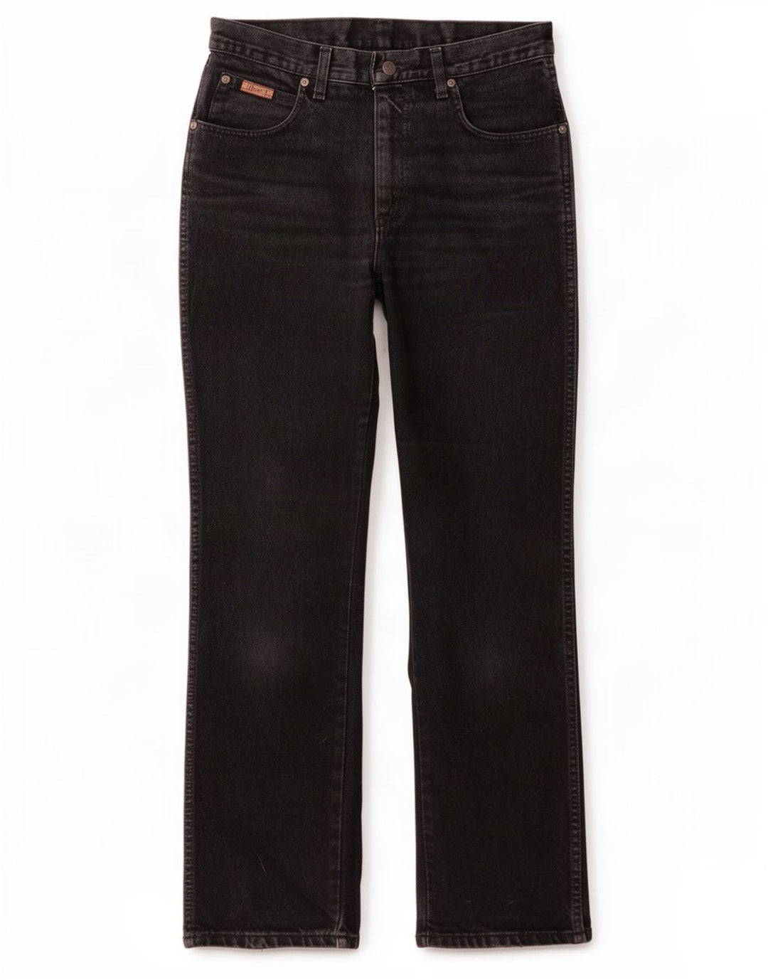 Wrangler Herre Texas Straight Jeans W31 L32 Sort Bomuld