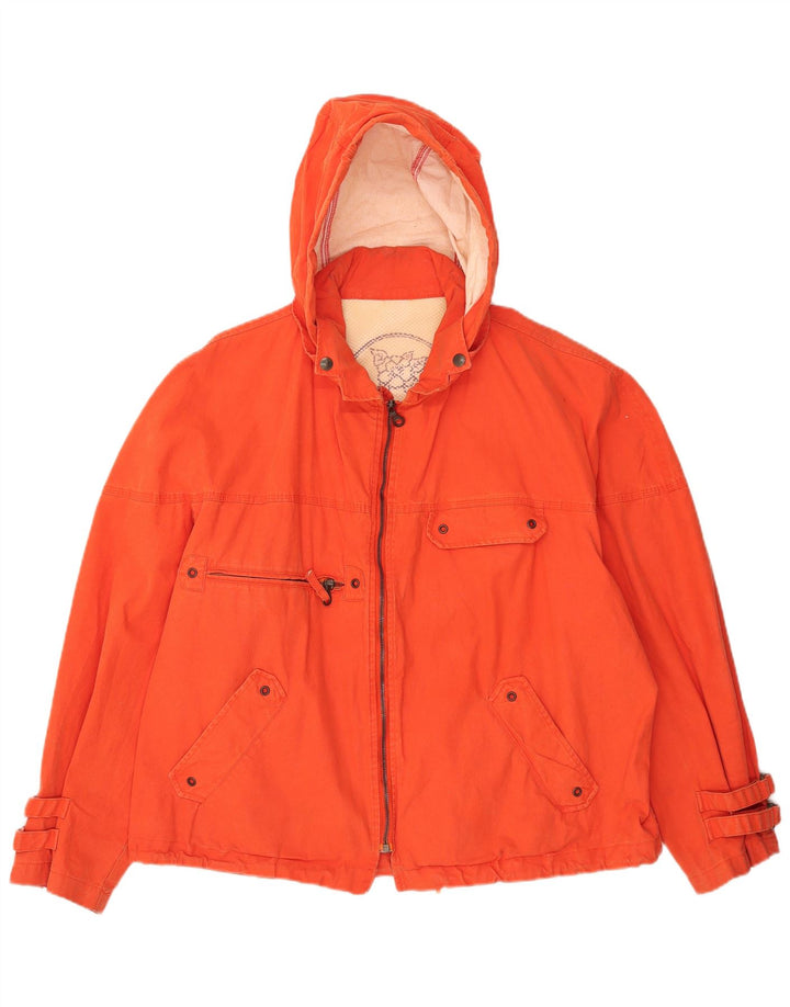 Pollini Herre Hooded Utility Jacket UK 42 XL Orange