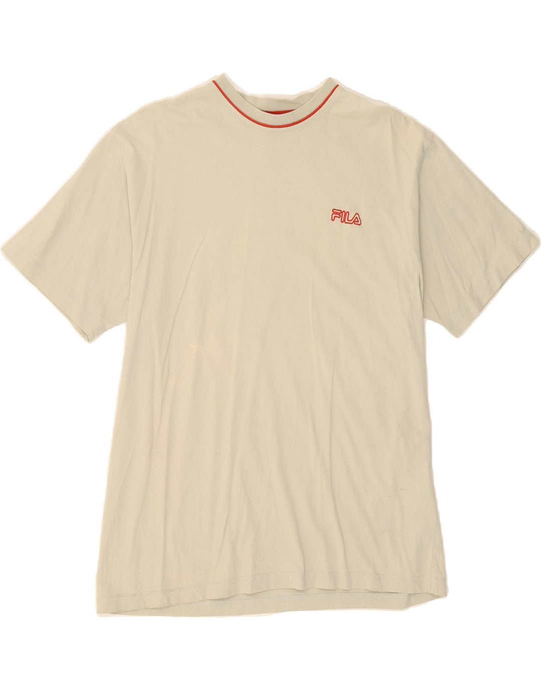 FILA Mens T-Shirt Top IT 50 Medium Grey Vintage Fila and Second-Hand Fila from Messina Hembry 