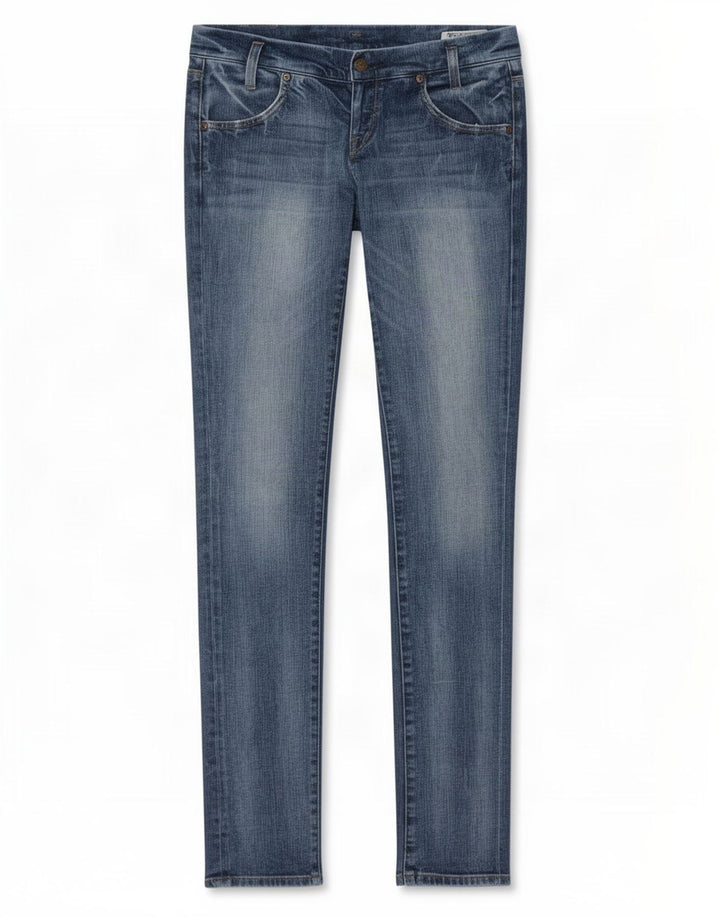 Lee Dame Lynn Slim Jeans W28 L35 Blå Bomuld