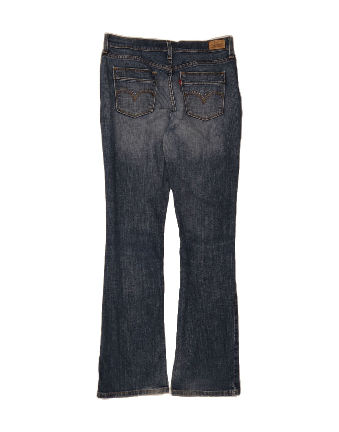 LEVI'S Womens 515 Bootcut Jeans US 8 Medium W29 L33 Navy Blue Cotton Vintage Levi's and Second-Hand Levi's from Messina Hembry 