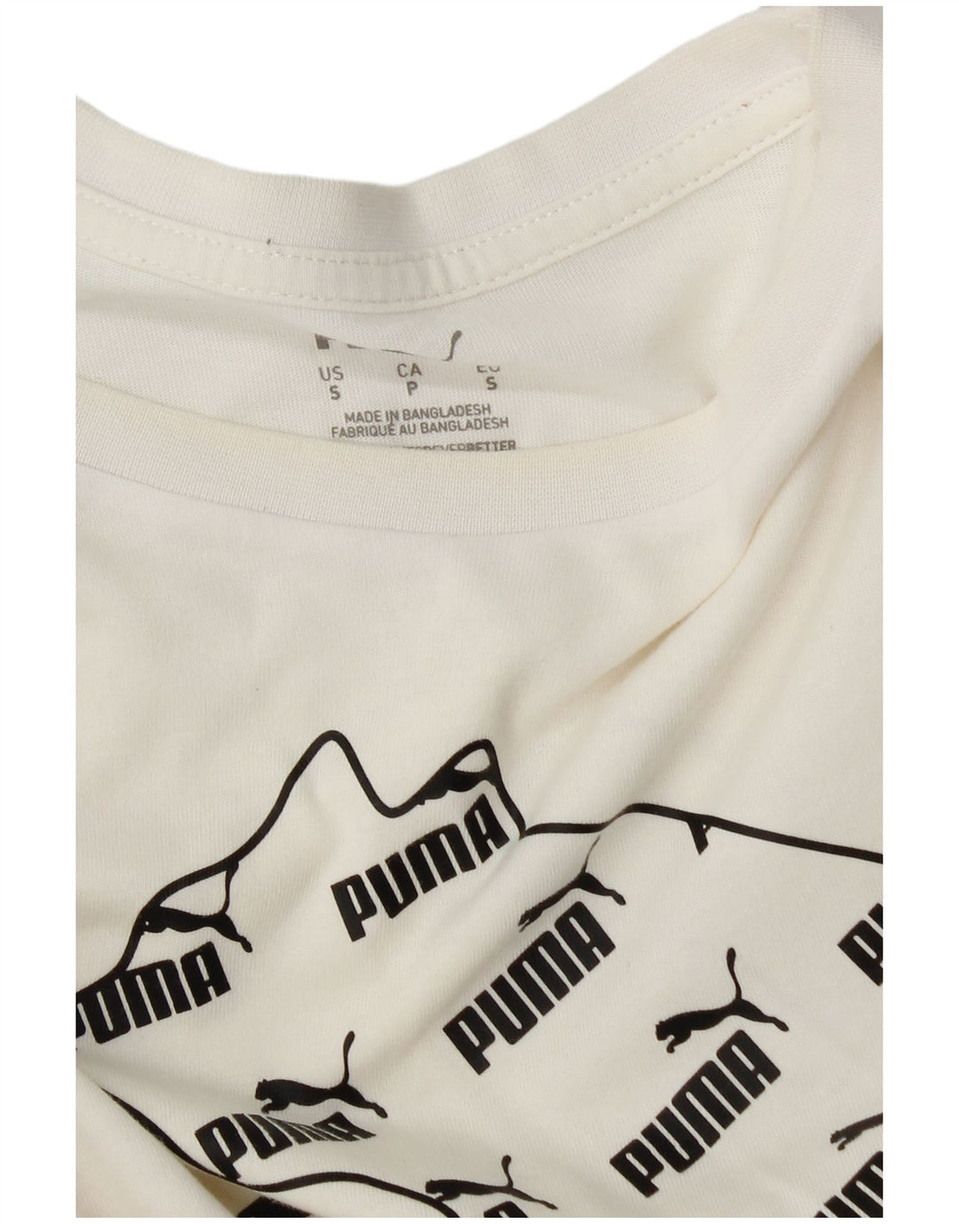 Puma Herre Grafisk T-Shirt Top Lille Hvid