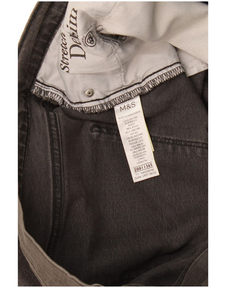 Marks & Spencer Herre Slim Jeans W36 L33 Grå Bomuld