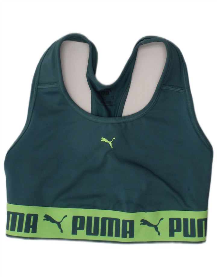 PUMA Womens Sport Bra Graphic Vest Top XS Blue
