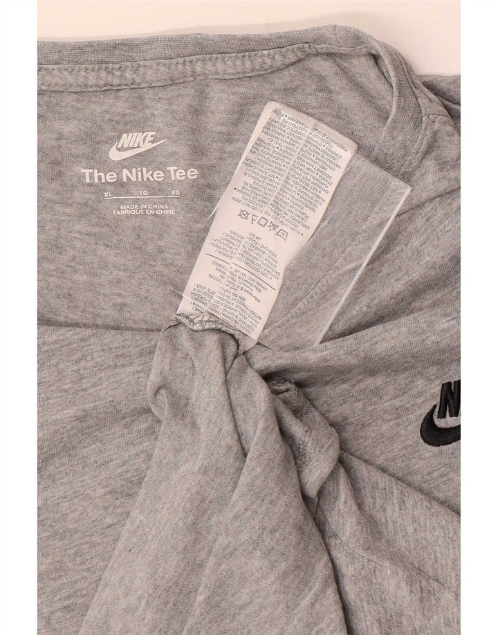 Nike T-shirt top til mænd XL Grå bomuld