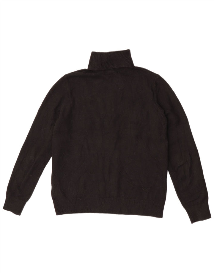 Marks & Spencer Herre rullehals sweater lille sort polyester
