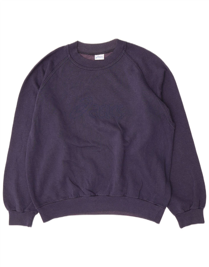 Asics Sweatshirt til mænd, lille marineblå bomuld