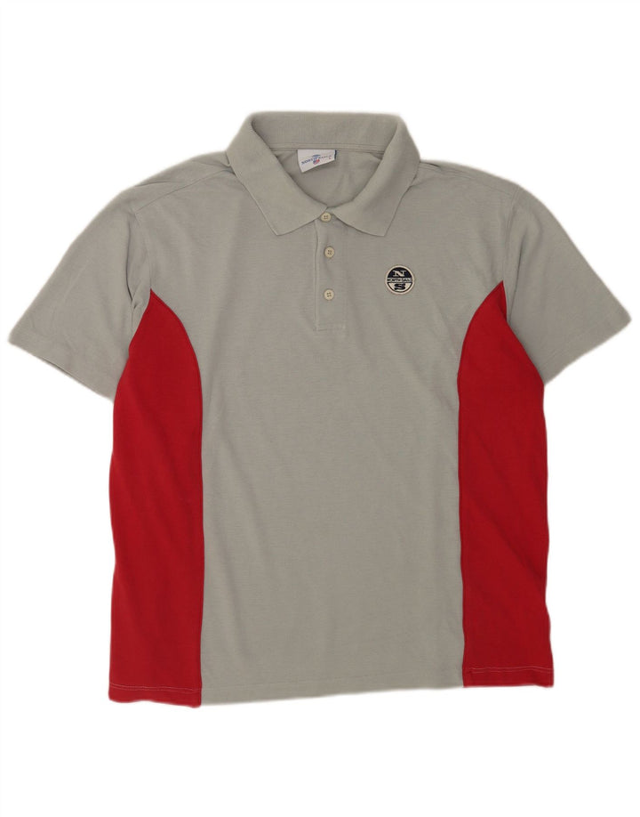 North Sails Herre Polo Shirt Stor Grå Colourblock