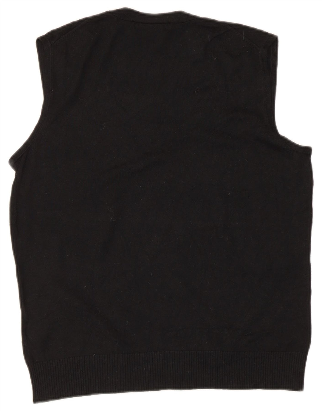 Marks & Spencer Dame Vest Tank Top UK 16 Large Black Viscose