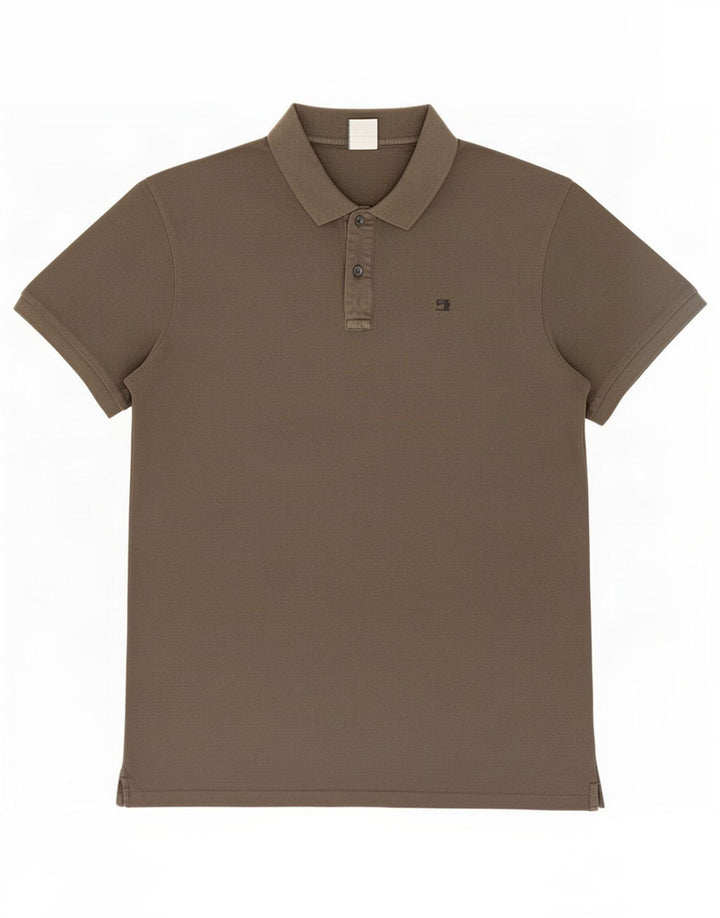 Scotch & Soda herre poloshirt Medium brun bomuld