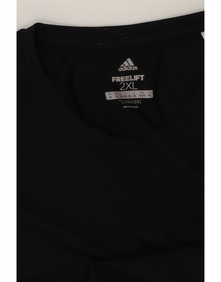 Adidas Herre Climacool T-Shirt Top 2XL Sort