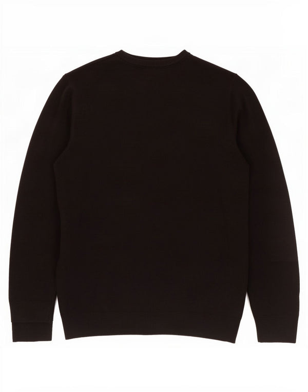 Marks & Spencer Herre Blue Harbor V-hals sweater Stor sort akryl