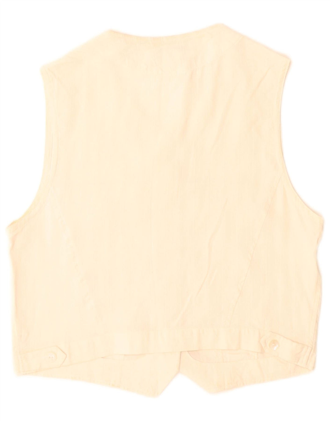 Ballon Dame ærmeløs skjorte bluse EU 38 Medium Off White Silke