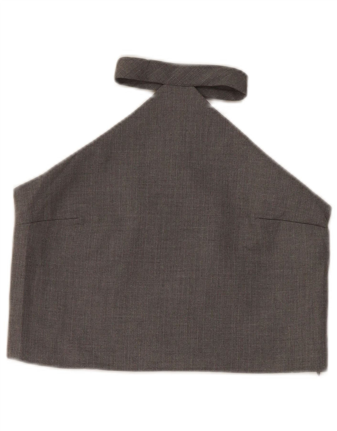 Zara Womens Crop Halter Top UK 8 Small Grå Polyester