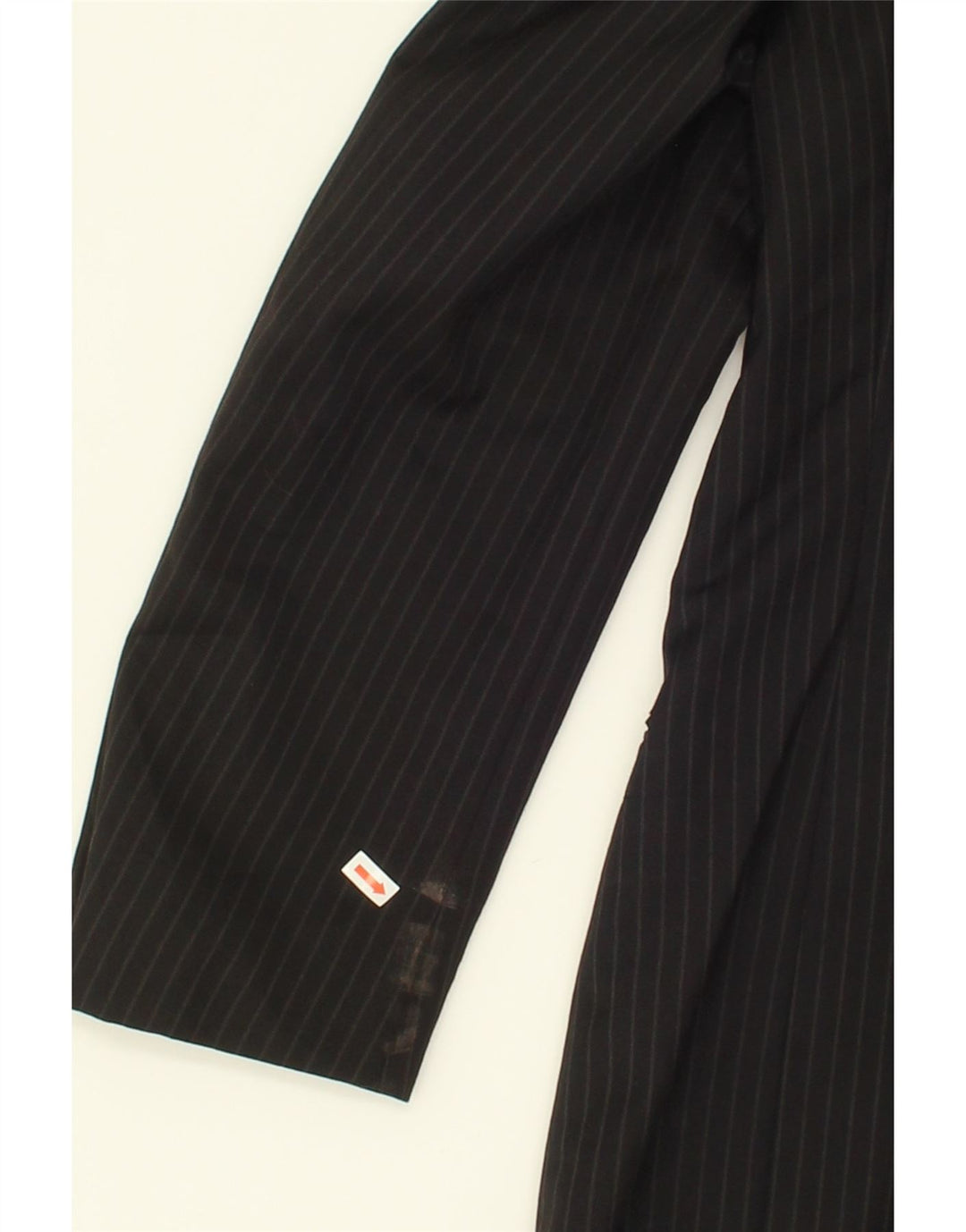 CERRUTI Mens 3 Button Blazer Jacket IT 50 Large Black Striped Viscose Vintage Cerruti and Second-Hand Cerruti from Messina Hembry 