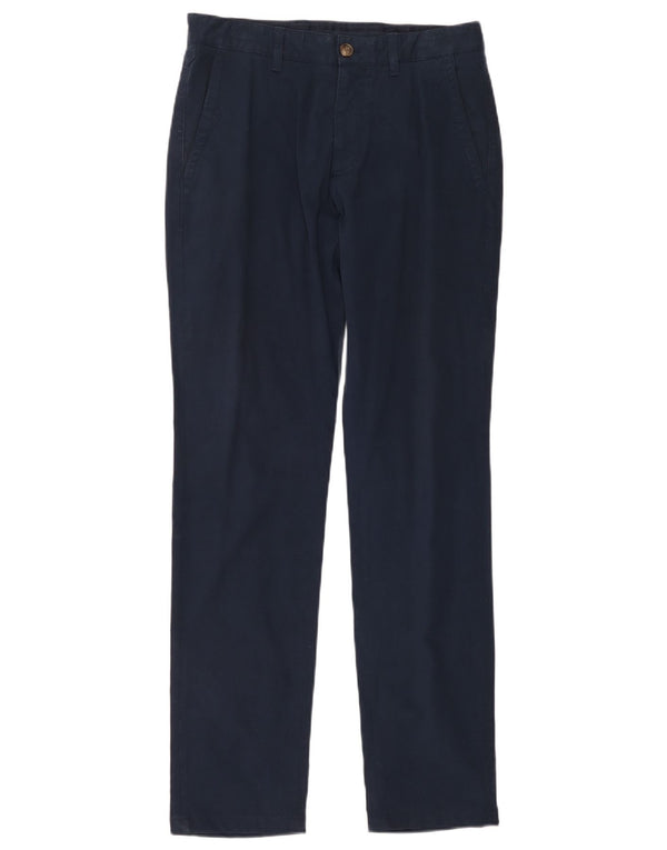 Massimo Dutti Herre Casual Fit Chinobukser EU 38 Small W30 L31 Marineblå