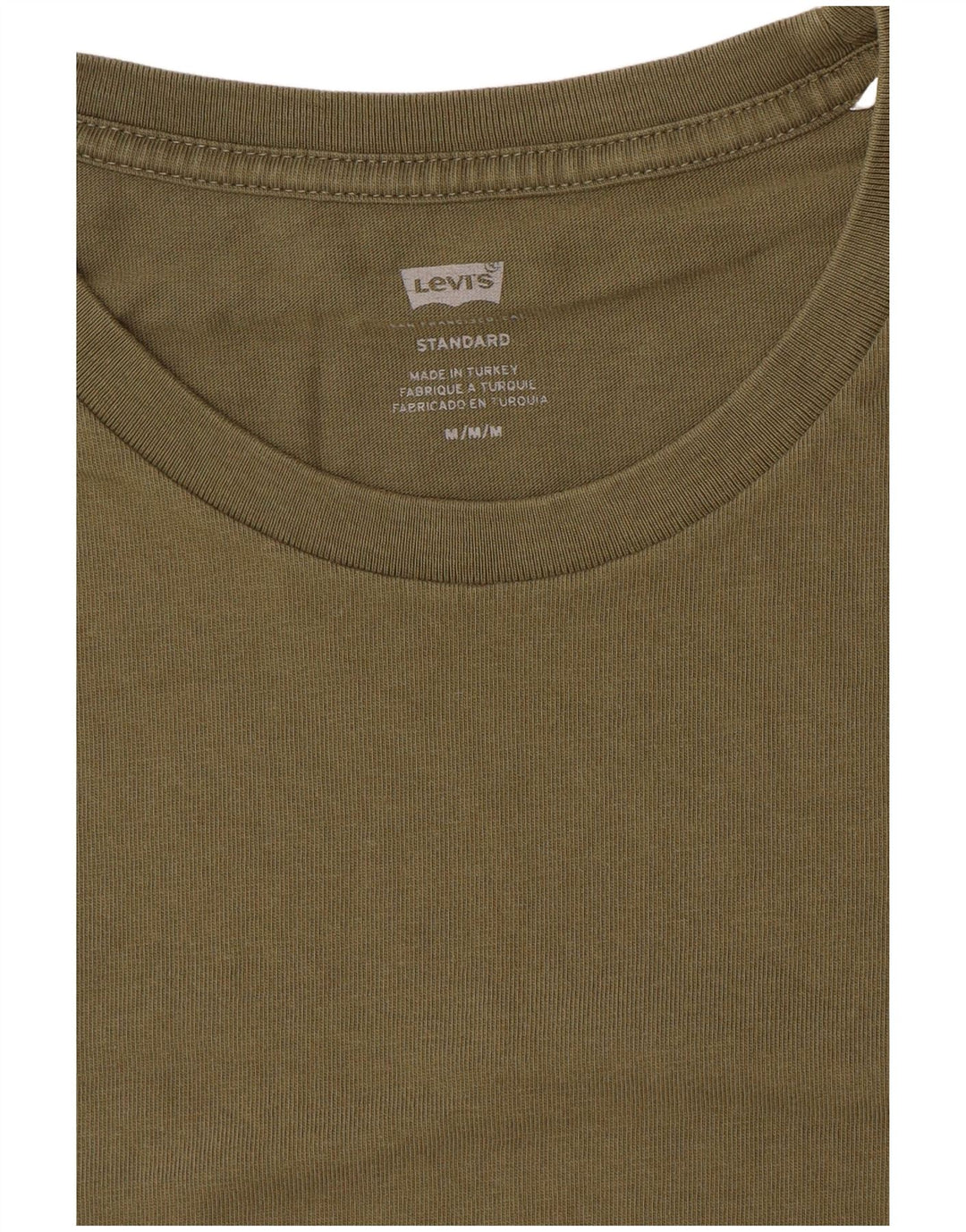 LEVI'S Herre Standard Fit T-Shirt Top Medium Khaki