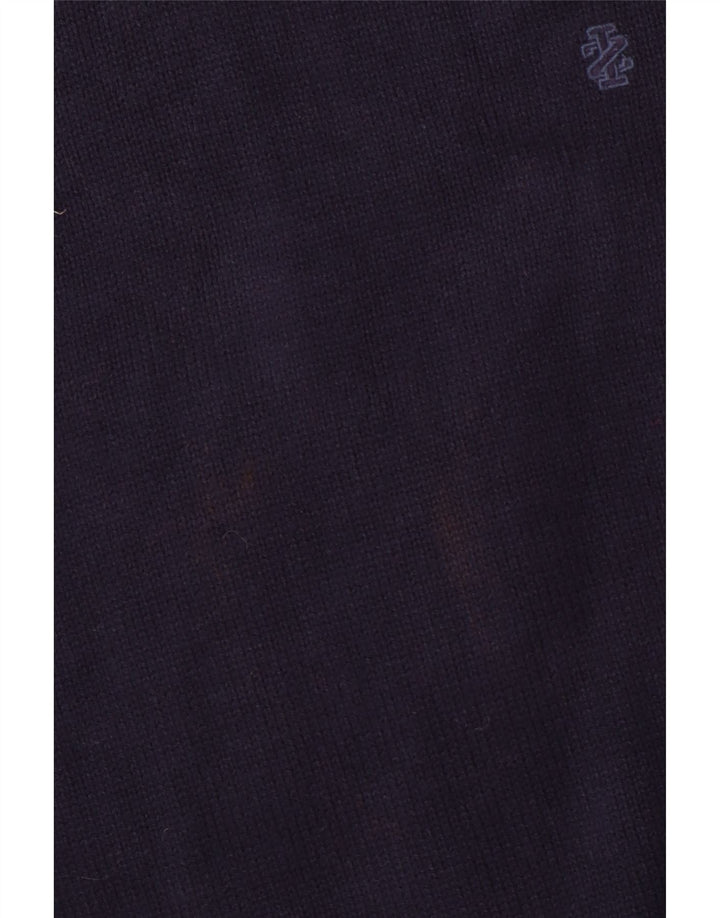 IZOD Herre V-hals sweater Stor marineblå bomuld