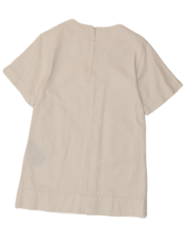 Zara Girls A-Line Kjole 11-12 År Hvid Bomuld