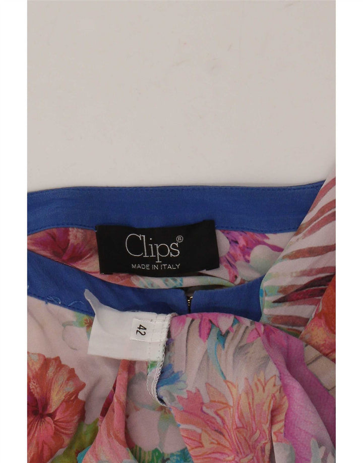 Clips Dame Strand Langærmet Bluse Top IT 42 Medium Multicolored Floral
