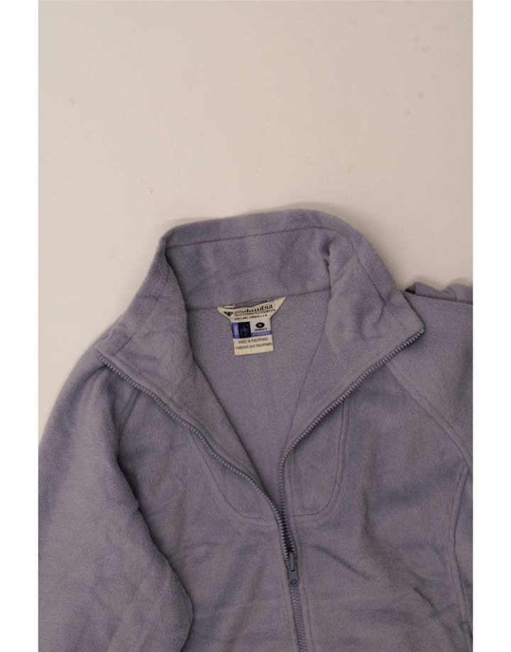 COLUMBIA Womens Fleece Jacket UK 14 Medium Purple Polyester Vintage Columbia and Second-Hand Columbia from Messina Hembry 