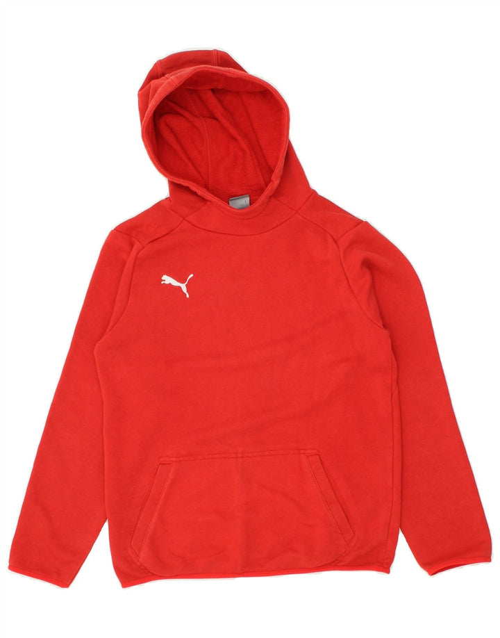 PUMA Boys Hoodie Jumper 11-12 Years Red Cotton | Vintage Puma | Thrift | Second-Hand Puma | Used Clothing | Messina Hembry 