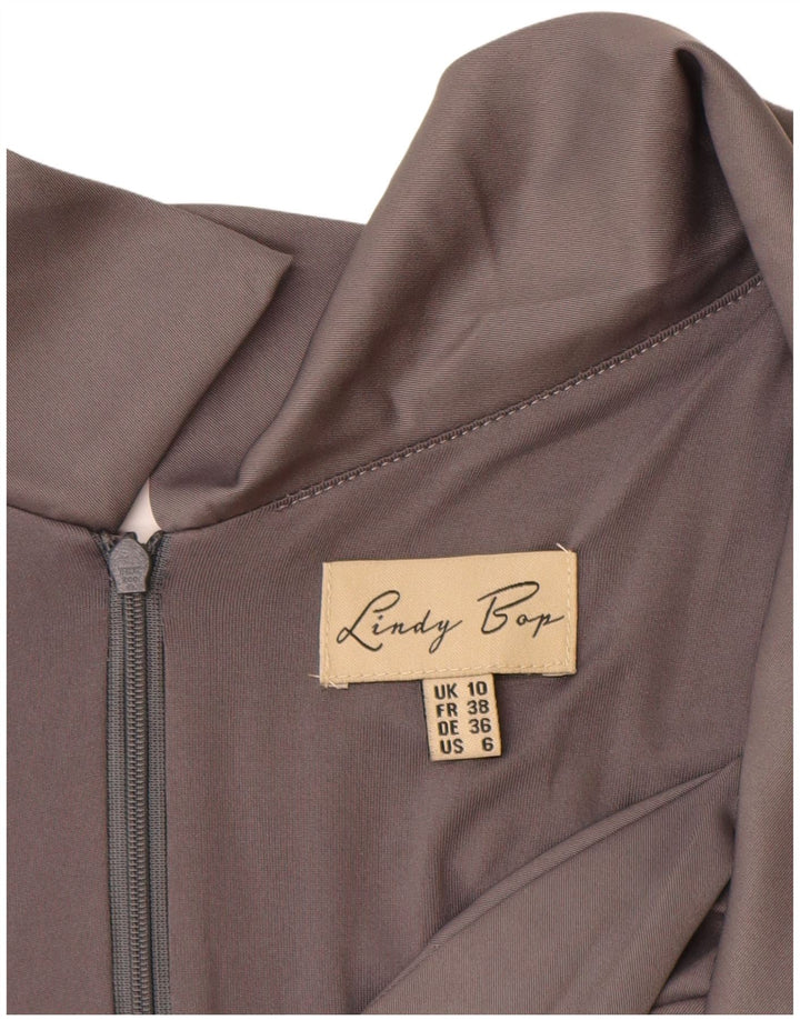 LINDY BOP Dame ærmeløs Jumpsuit UK 10 Lille grå polyester