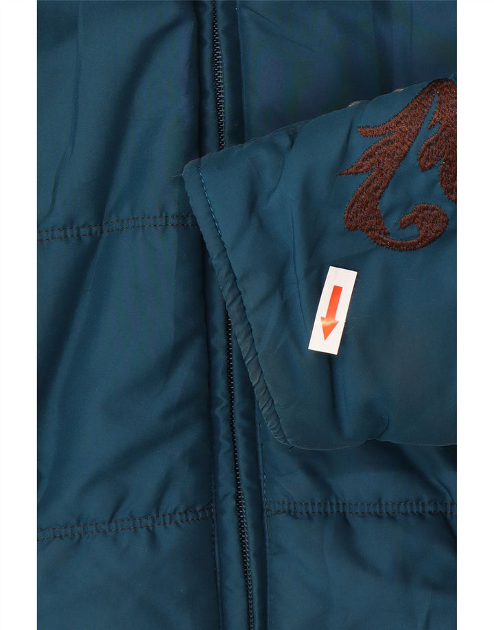 Ariat Polstret hættejakke til kvinder UK 14 Medium Blue Polyester