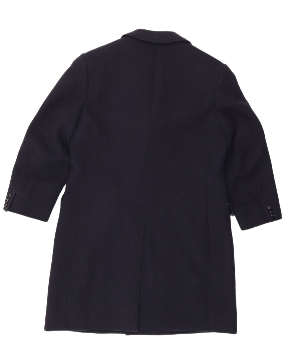 Vintage herre dobbeltradet frakke UK 38 Medium Navy Blue