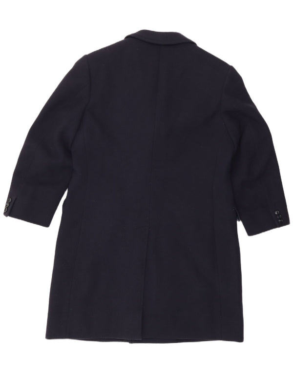 Vintage herre dobbeltradet frakke UK 38 Medium Navy Blue