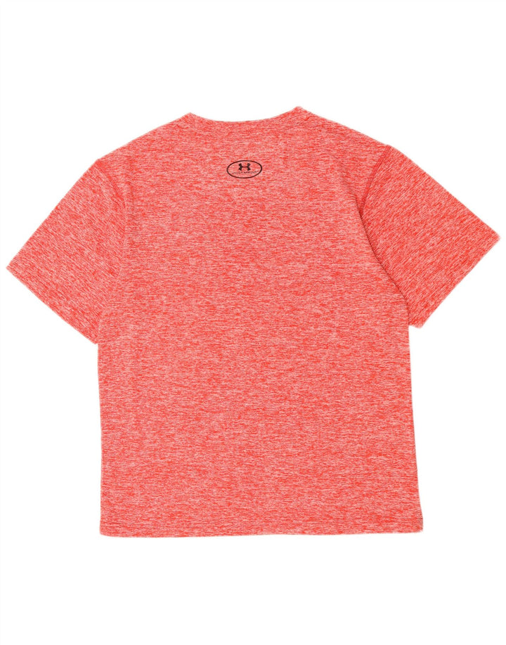 Under Armour Herre T-Shirt Top Medium Rød Flecked