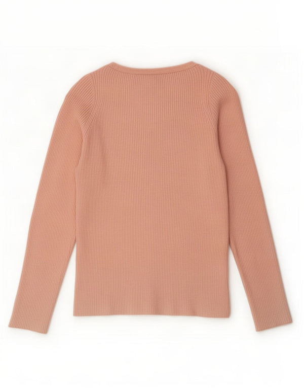 Topshop Dame Top Langærmet UK 14 Large Pink Viscose