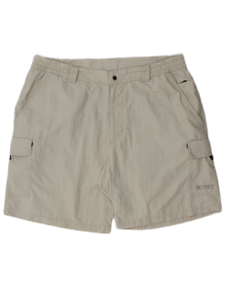 MC Kee's Herre Cargo Shorts Large W34 Grå Nylon