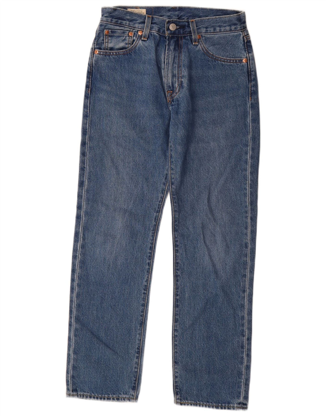 Levi's Dame 551 Straight Jeans W26 L30 Blå Bomuld