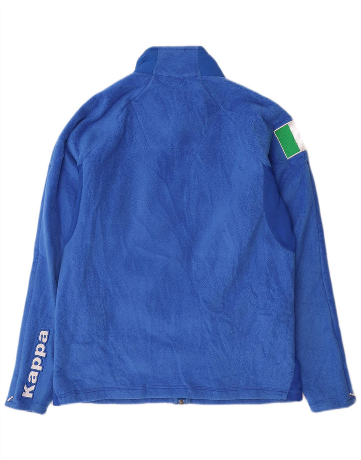 Kappa Herre Italia Grafisk Fleecejakke UK 38 Medium Blue Polyester