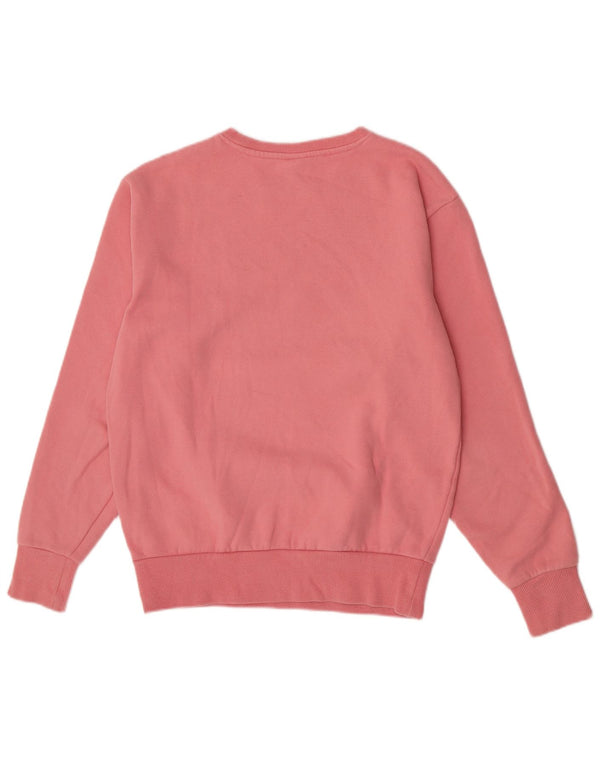 Ellesse Womens Grafisk Sweatshirt Jumper UK 10 Small Pink Bomuld
