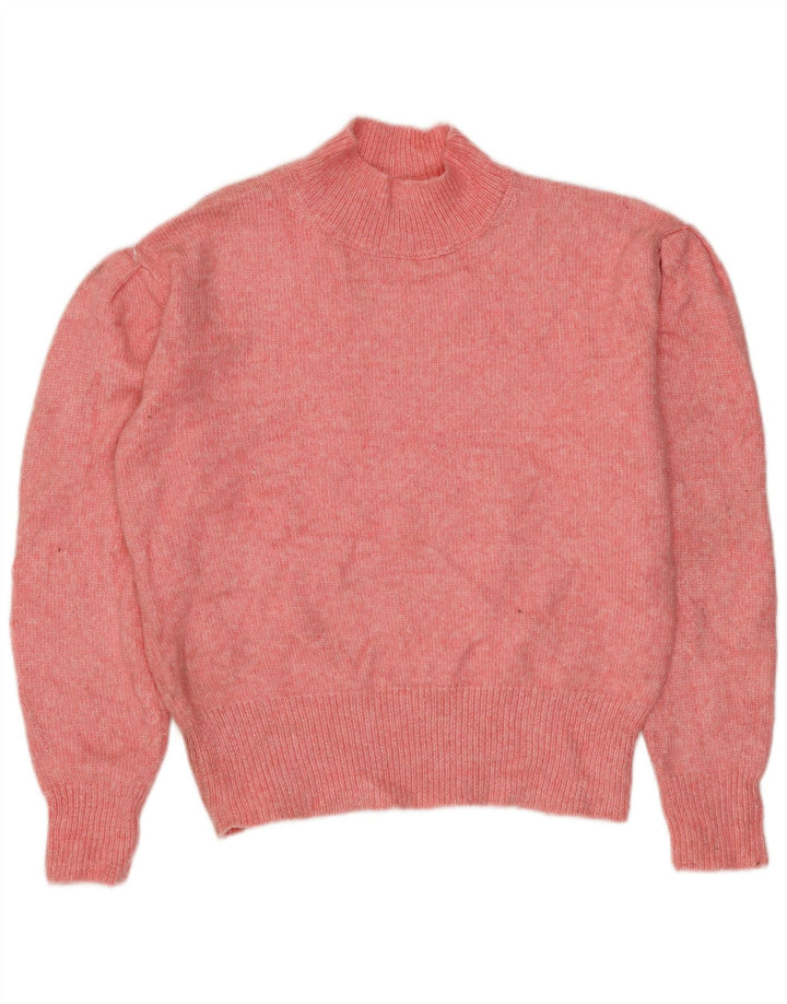 MARKS & SPENCER Dame Oversized Turtle Neck sweater UK 6 XS Pink