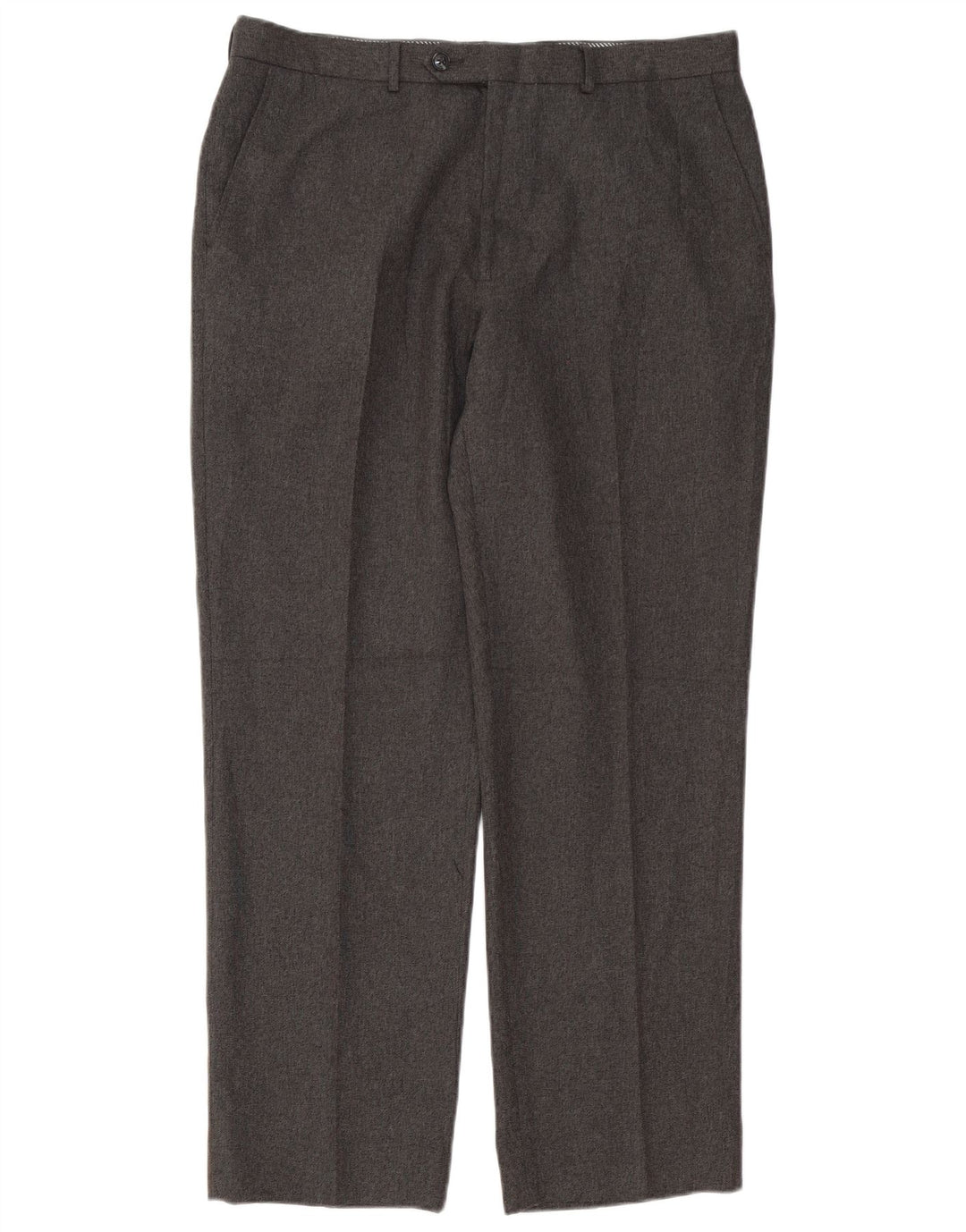Marks & Spencer Straight Suit Bukser til mænd W36 L31 Grå polyester