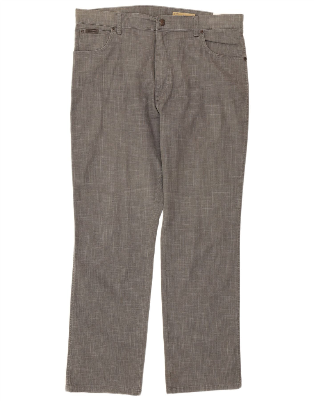 WRANGLER Herre Texas Stretch Lige Casual Bukser W38 L32 Grå ternet