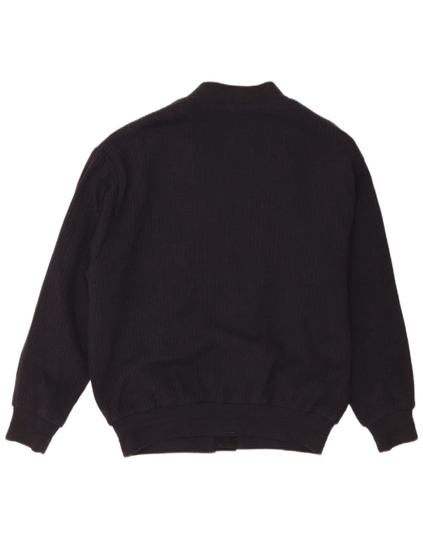 Hajo Herre Cardigan Sweater IT 50 Medium Navy Blue Colourblock Akryl