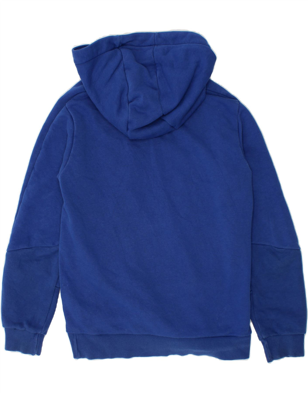 PUMA Boys Graphic Hoodie Jumper 9-10 Years Medium Blue Cotton Vintage Puma and Second-Hand Puma from Messina Hembry 
