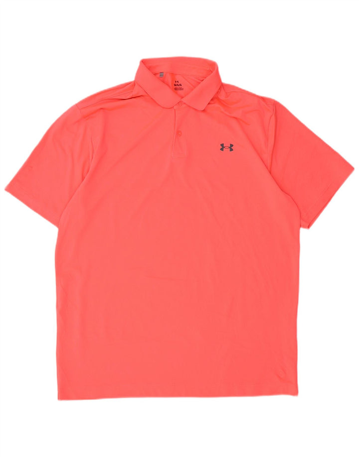 UNDER ARMOUR Poloskjorte til mænd Stor Pink Polyester