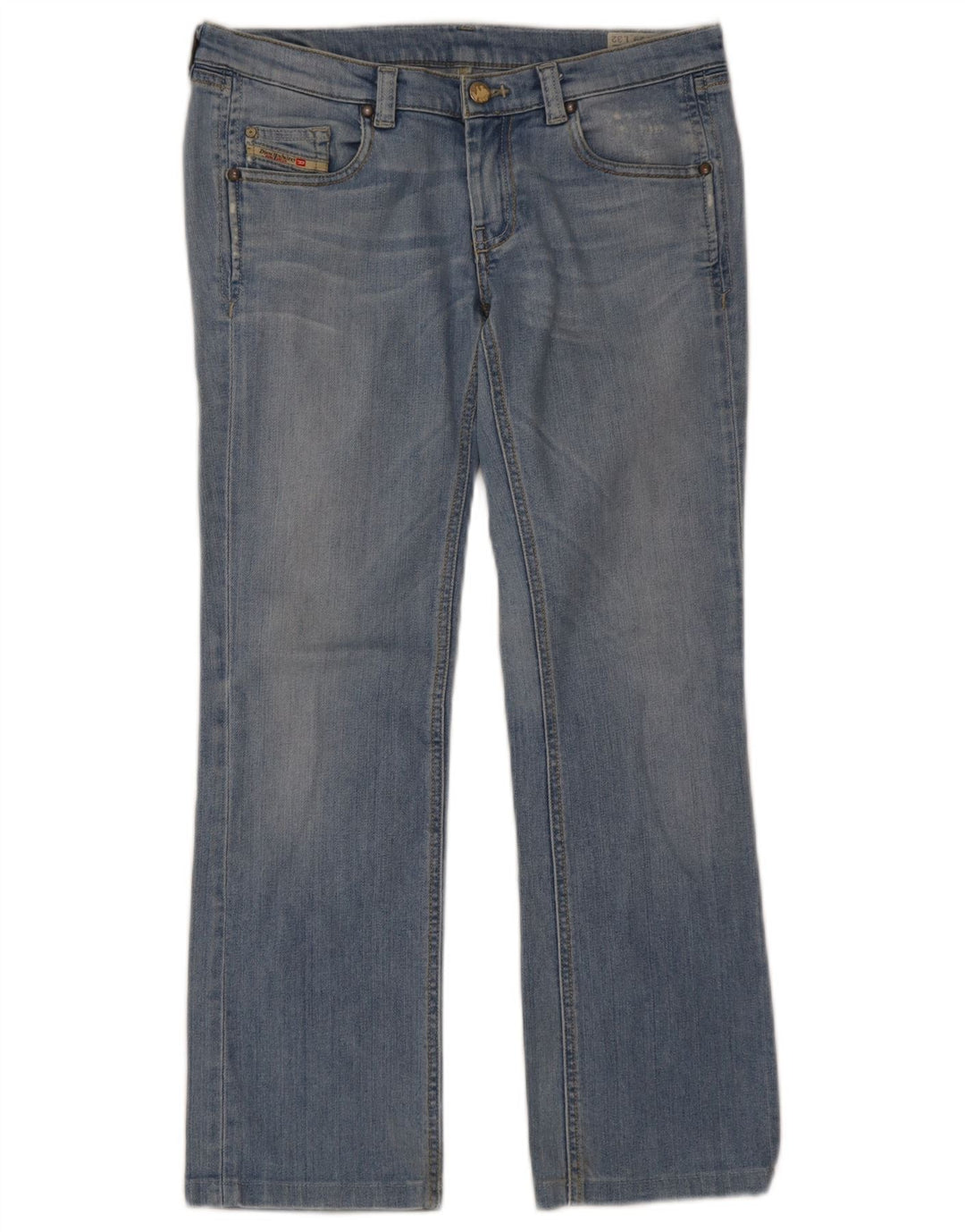 Diesel Dame Doozy Bootcut Jeans W29 L26 Blå Bomuld