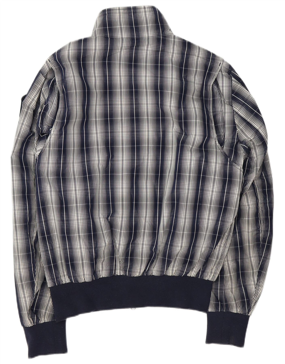 Blauer Bomberjakke til mænd UK 42 XL marineblå ternet polyester