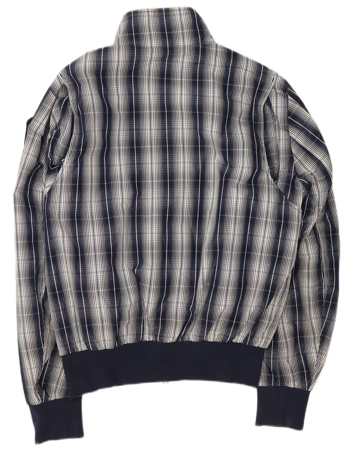 Blauer Bomberjakke til mænd UK 42 XL marineblå ternet polyester