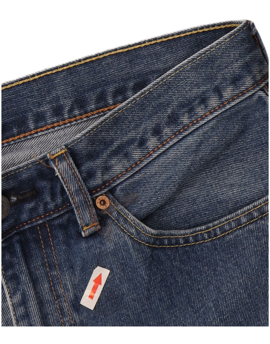 Levi's Herre 751 Cropped Straight Jeans W32 L24 Blå Bomuld