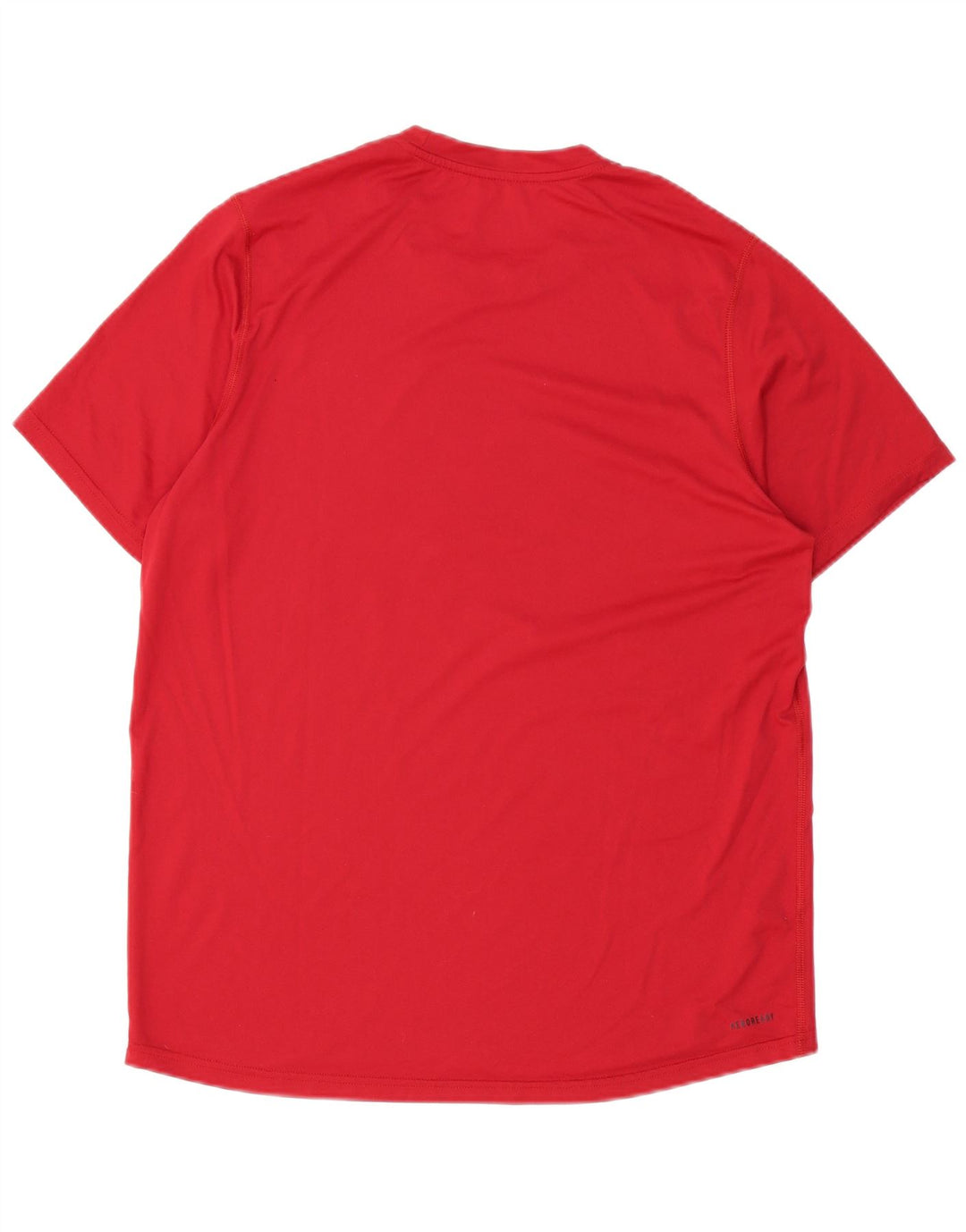 Adidas Herre Aeroready Grafisk T-Shirt Top Stor Rød Polyester