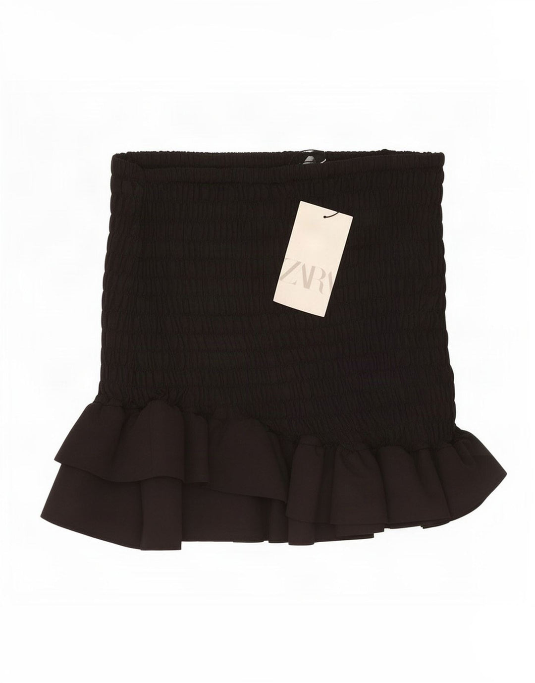 Zara Dame Mini-nederdel XS W25 Sort Polyester