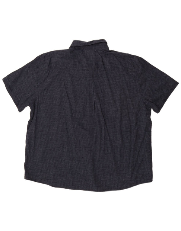 Eddie Bauer Kortærmet Herreskjorte 2XL Navy Blue Spotted